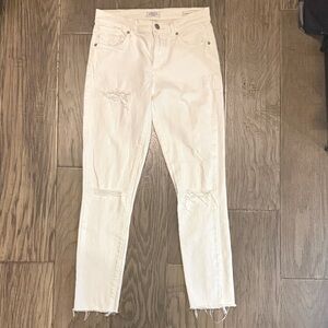 Agolde White Jeans Sophie crop